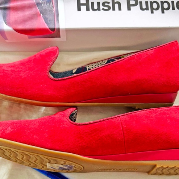 Hush Puppies Vibrant Red Loafers - Picture 11 of 16
